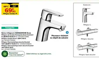 Castorama Hansgrohe Série mitigeurs Ecos offre