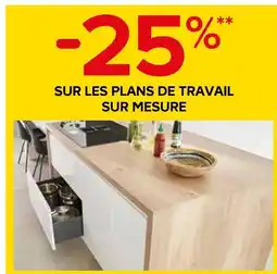 Castorama 25% sur les plans de travail sur mesure offre