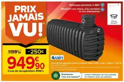 Castorama 4rain Cuve de récupération 4100 L offre