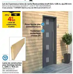 Castorama Rockcomble Lame de construction offre