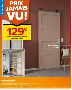 Castorama GOODHOME Porte système coulissant offre