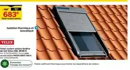 Castorama VELUX Volet roulant solaire fenêtre de toit Velux SSL SK06 S offre