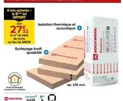 Castorama ROCKWOOL Laine de roche offre