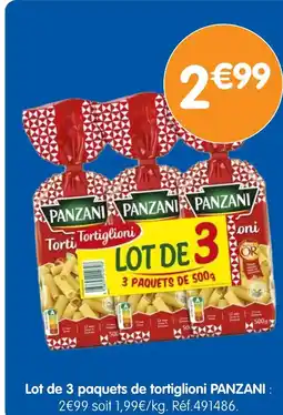 b&m PANZANI Lot de 3 paquets de tortiglioni offre