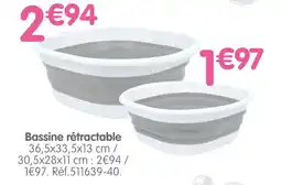 b&m Bassine rétractable offre