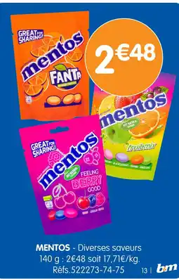 b&m MENTOS offre