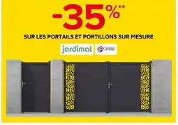 Castorama jardimat -35% sur les portails et portillons sur mesure jardimat offre