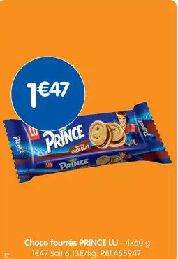 b&m Choco fourrés PRINCE LU offre