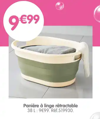 b&m Panière à linge rétractable offre