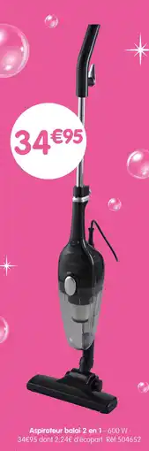 b&m SIMPLY Aspirateur balai 2 en 1 offre