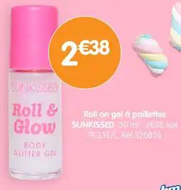 b&m Sunkissed Roll on gel à paillettes offre