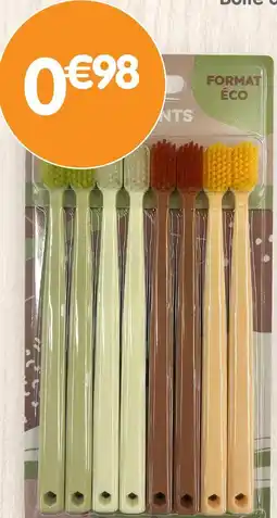 b&m Lot de 8 brosses à dents offre