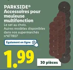 Lidl PARKSIDE Accessoires pour meuleuse multifonction offre