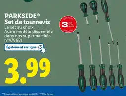 Lidl PARKSIDE Set de tournevis offre