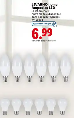 Lidl LIVARNO home Ampoules LED offre