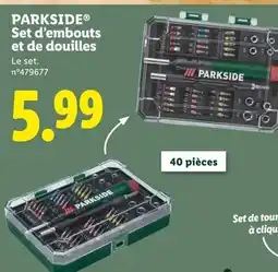 Lidl PARKSIDE Set d'embouts et de douilles offre