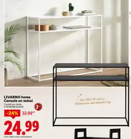 Lidl LIVARNO home Console en métal offre