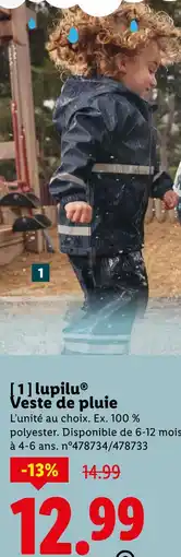 Lidl Lupilu Veste de pluie offre
