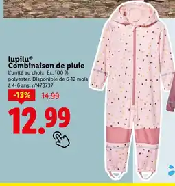 Lidl Lupilu Combinaison de pluie offre