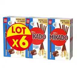 Carrefour MIKADO Biscuits Lot de 6 offre