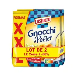 Carrefour LUSTUCRU Gnocchi à Poêler Format XXL offre