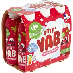 Carrefour CARREFOUR SENSATION Yaourts à boire offre