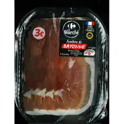 Carrefour CARREFOUR Fines tranches de jambon de Bayonne offre