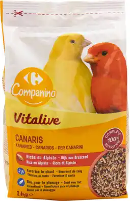 Carrefour CARREFOUR COMPANINO SUR TOUTE L'ALIMENTATION POUR OISEAUX offre