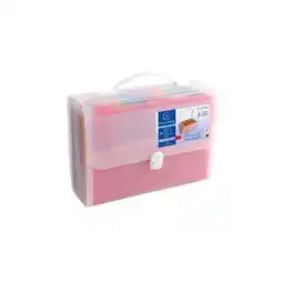 Carrefour EXACOMPTA Trieur valisette crystal colours offre