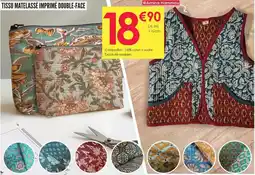 Décor Discount Tisse matelasse imprimé double-face offre