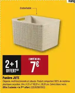 Tridôme Dim - panière offre