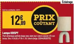 Tridôme Dim - lampe kristy offre