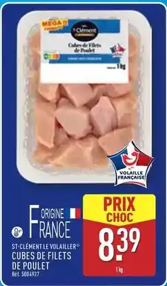ALDI Mega - cuibes de filets de poulet offre