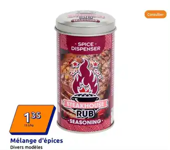 Action Mélange d'épices offre