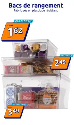 Action Bacs de rangement offre