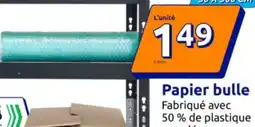 Action Papier bulle offre