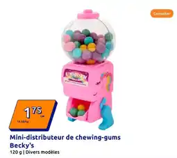 Action BECKY'S Mini-distributeur de chewing-gums offre