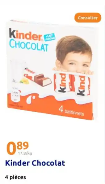 Action KINDER Chocolat offre