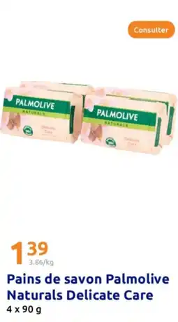 Action PALMOLIVE Pains de savon Naturals Delicate Care offre