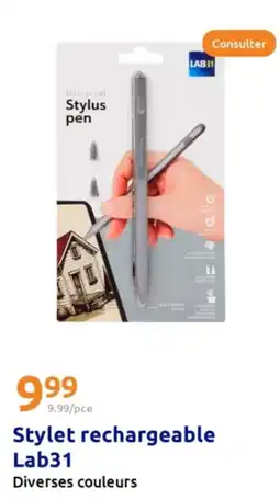 Action Stylet rechargeable Lab31 offre