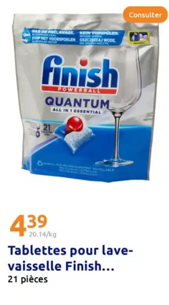 Action FINISH Tablettes pour lave- vaisselle offre