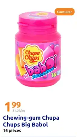 Action CHUPA-CHUPS Chewing-gum Big Babol offre
