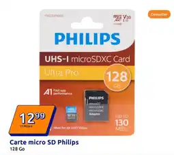Action PHILIPS Carte micro SD offre