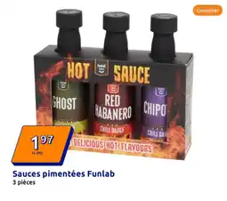 Action Sauces pimentées Funlab offre