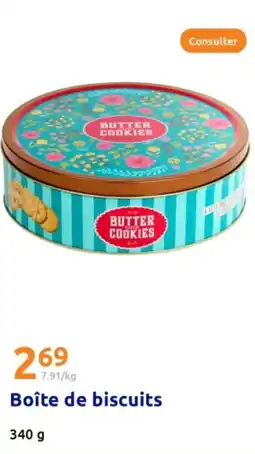 Action Boîte de biscuits offre