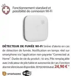 Bricomarché Détecteur de fumee wi-fi offre