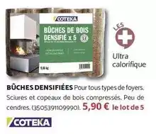 Bricomarché Coteka - bûches densifiées pour tous types de yoyrs offre