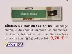 Bricomarché Coteka - bûches de ramonage offre