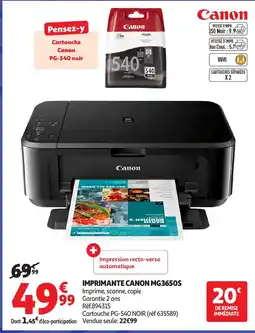 Auchan CANON Imprimante mg3650s offre