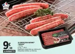E.Leclerc Socopa - 16 chipolatas nature offre